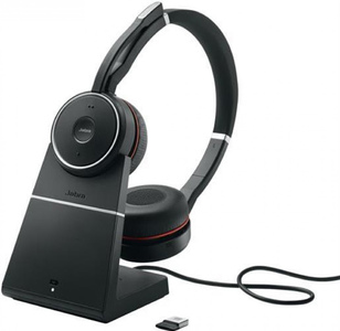 Купить Jabra Evolve 75 Stereo UC - Charging stand - Bluetooth-стереогарнитура, универсальное подключение с зарядной подставкой